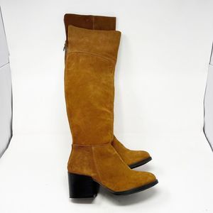Steve Madden Boots Orabela Chestnut Brown Over Knee Leather Tall Womens Size 7